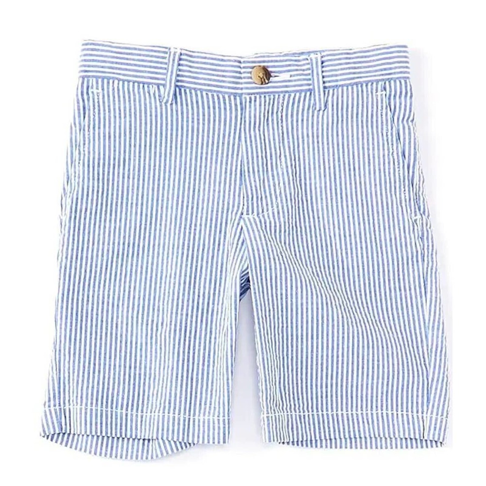 NWOT Polo Ralph Lauren Big Boys Slim Stretch Seersucker Shorts Size 18